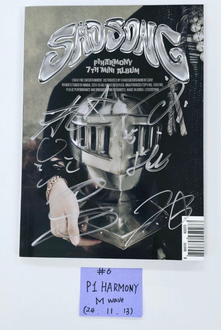 P1Harmony 'SAD SONG' - Hand Autographed(Signed) Album [24.11.13]