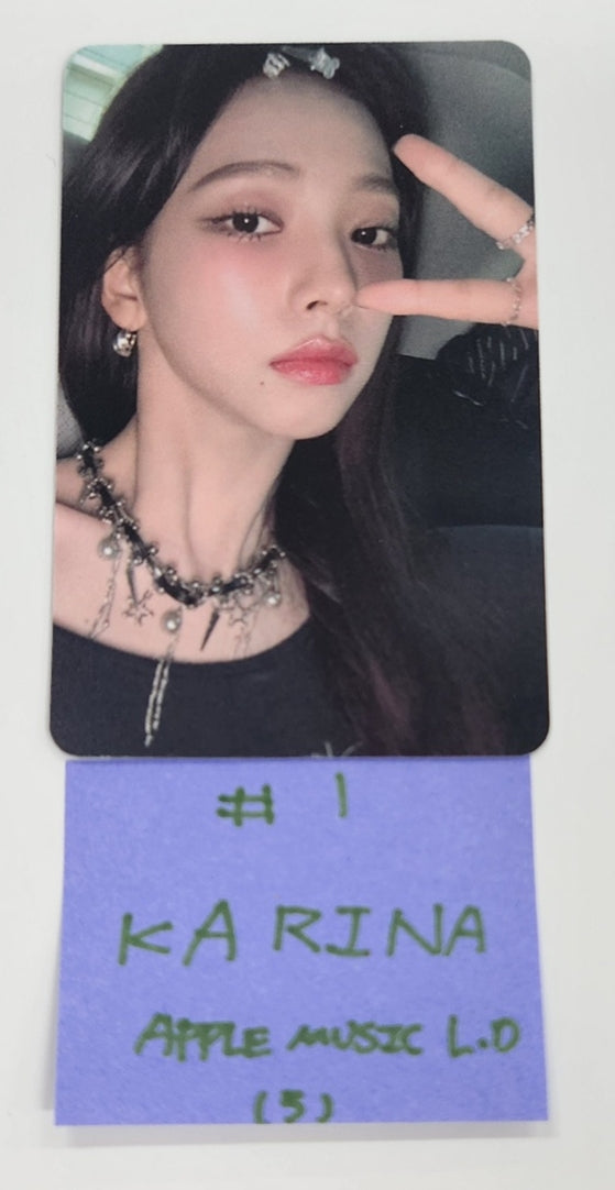 Aespa "Whiplash" - Apple Music Lucky Draw Event Photocard [SPEED Ver.] [24.11.13]