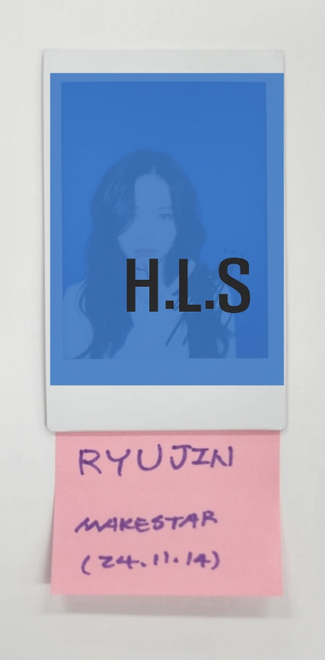 Ryuzin (Of ITZY) "Gold"- Hand Autographed(Signed) Polaroid [24.11.14]