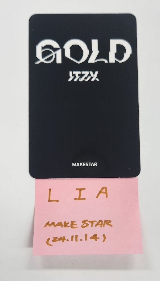 Lia (Of ITZY) "Gold"- Hand Autographed(Signed) Photocard [24.11.14]