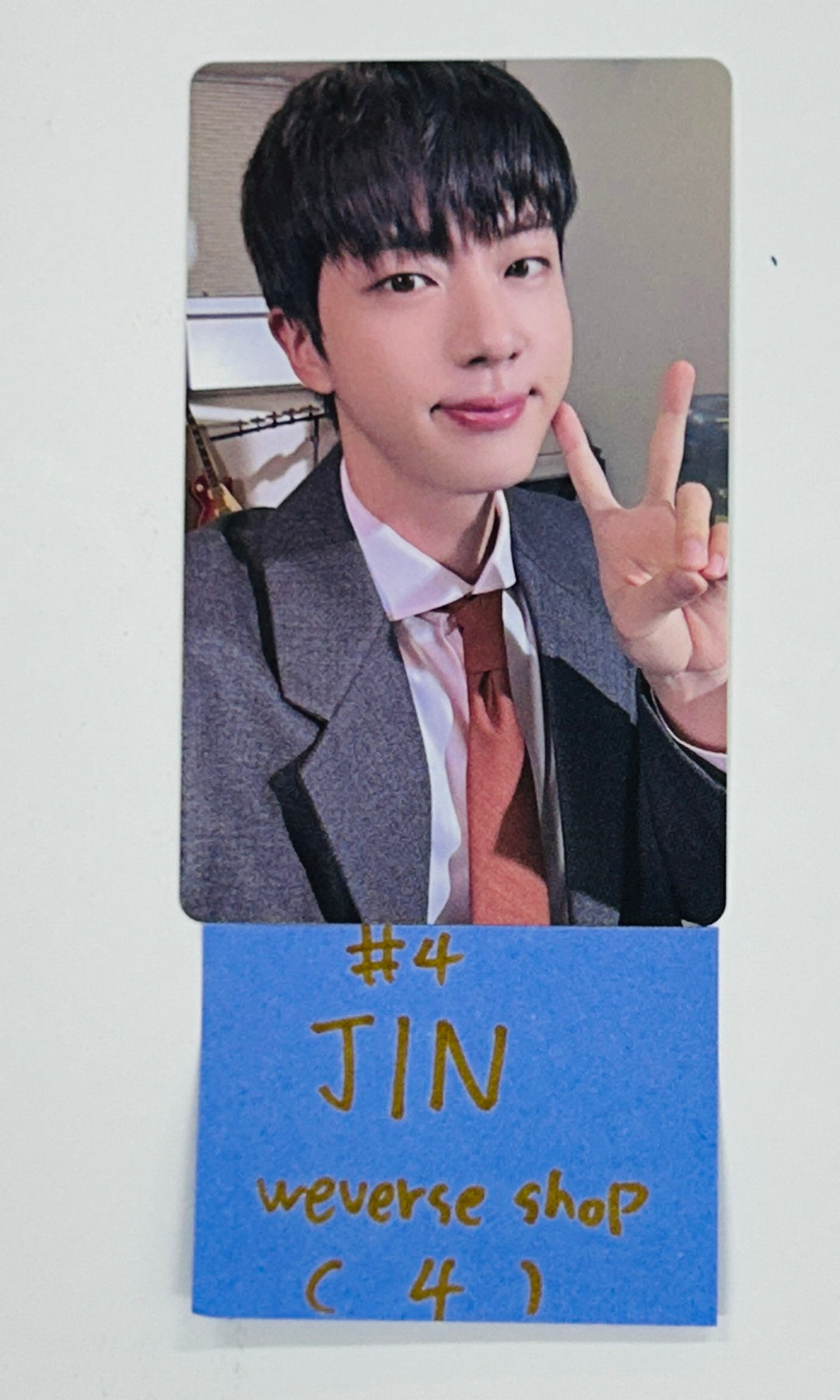 Jin (Of BTS) "Happy" - Weverse Shop Pre-Order Benefit Photocard, Holder Set (3EA) [24.11.18]