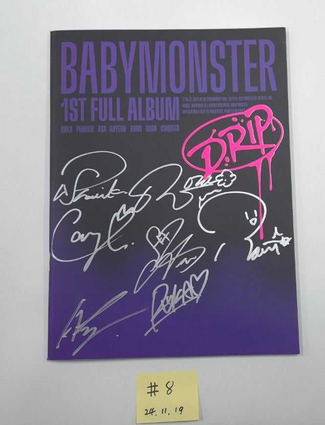 ILLIT "I’LL LIKE YOU", BABYMONSTER "DRIP", Yves "I Did", say my name "say my name" - Hand Autographed(Signed) Promo Album [24.11.19]