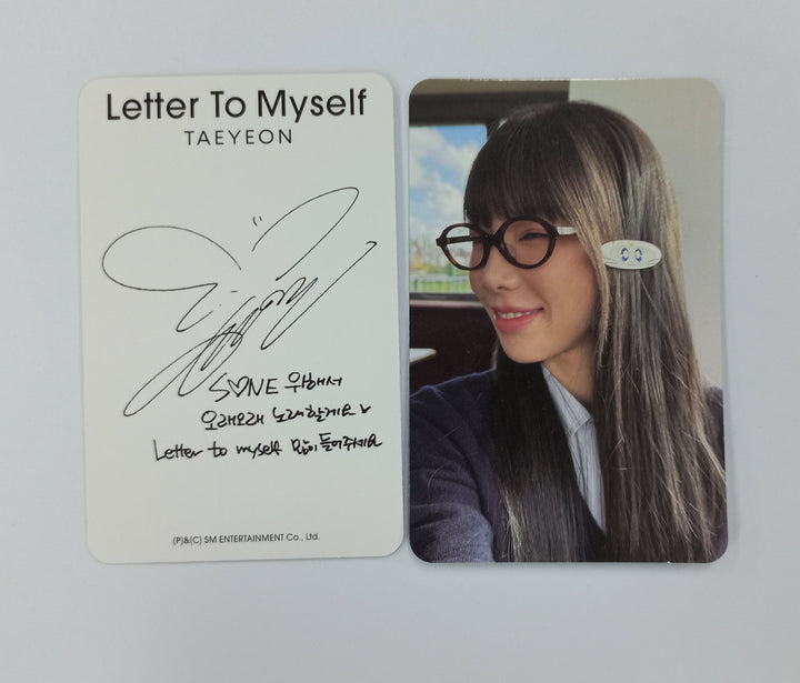 TAEYEON "Letter To Myself" - Official Photocard [Letter Ver.] [24.11.19]