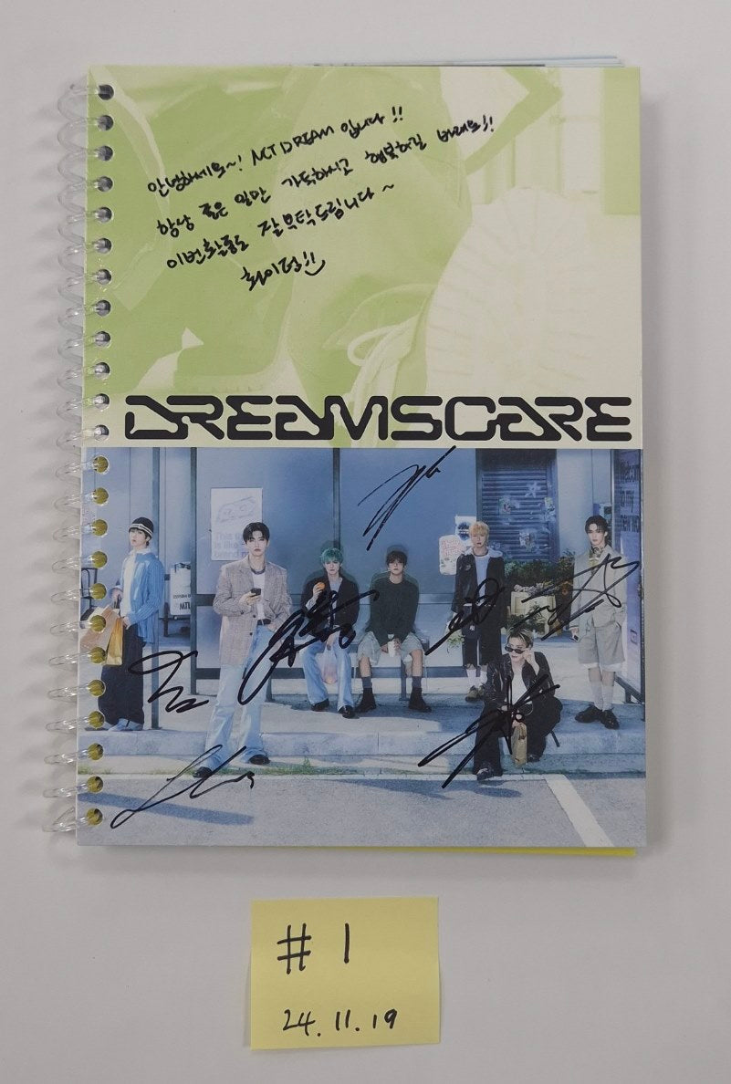 ENHYPEN "ROMANCE : UNTOLD -daydream-", NCT DREAM "DREAMSCAPE ", Ateez "GOLDEN HOUR : Part.2", EPEX "소화(韶華)" - Hand Autographed(Signed) Promo Album [24.11.19]