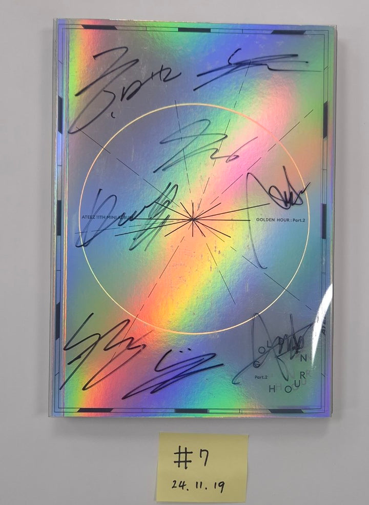 ENHYPEN "ROMANCE : UNTOLD -daydream-", NCT DREAM "DREAMSCAPE ", Ateez "GOLDEN HOUR : Part.2", EPEX "소화(韶華)" - Hand Autographed(Signed) Promo Album [24.11.19]