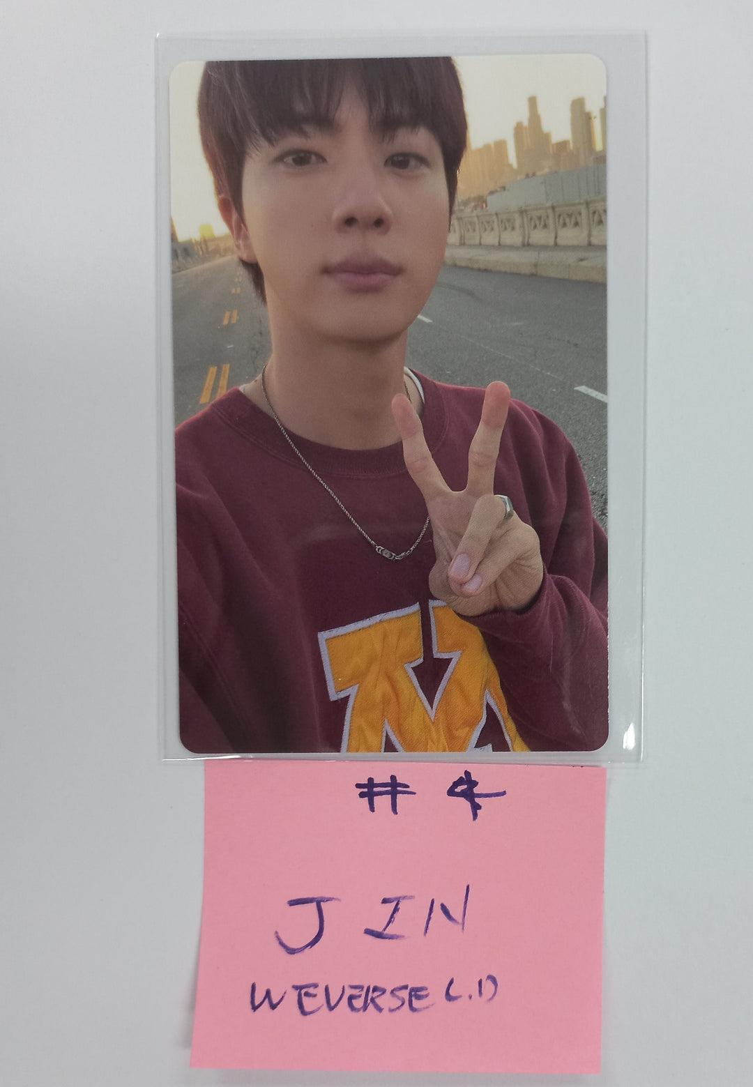 Jin (Of BTS) "Happy" - Weverse Shop Luckydraw Event Photocard [24.11.19]