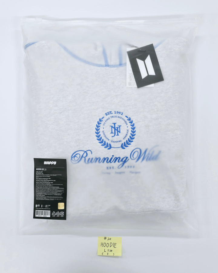 Jin - "Happy : Running Wild to Happiness" Pop-Up Store MD (Wootteo Wrist Rest Set, Hoodie, Ball Cap, Muffler, Gloves, Poster &amp; Sticker Set, Printed Photo) [24.11.19]