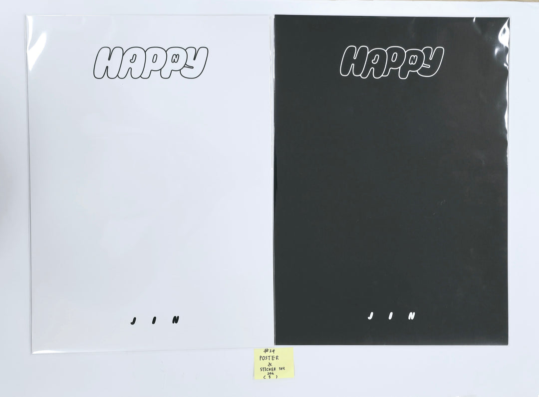 Jin - "Happy : Running Wild to Happiness" Pop-Up Store MD (Wootteo Wrist Rest Set, Hoodie, Ball Cap, Muffler, Gloves, Poster &amp; Sticker Set, Printed Photo) [24.11.19]