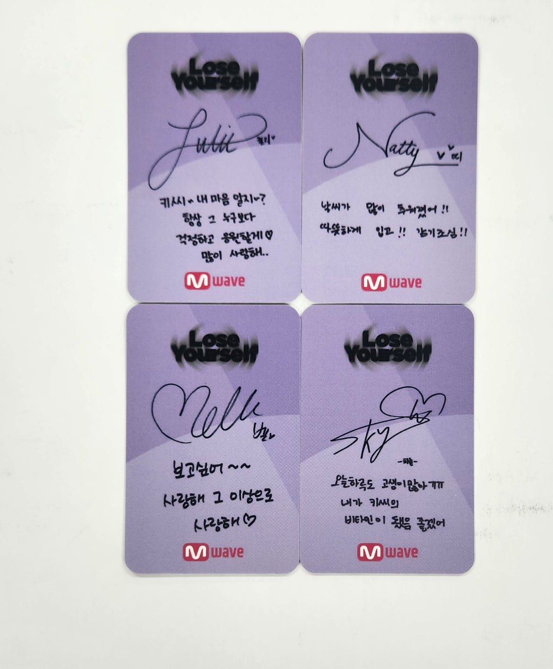 Kiss of Life "Lose Yourself" - MWAVE Signing Album Event Photocard [24.11.22]