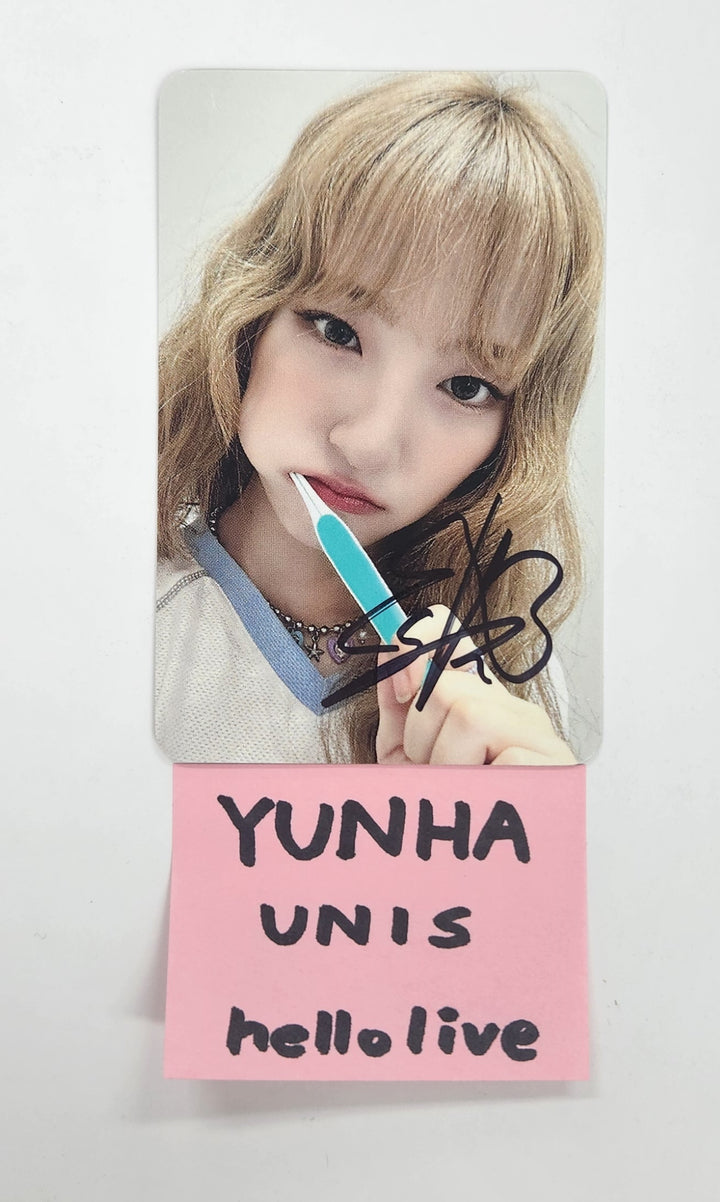 Yunha (Of UNIS) 'CURIOUS' - Hand Autographed(Signed) Photocard [24.11.822]