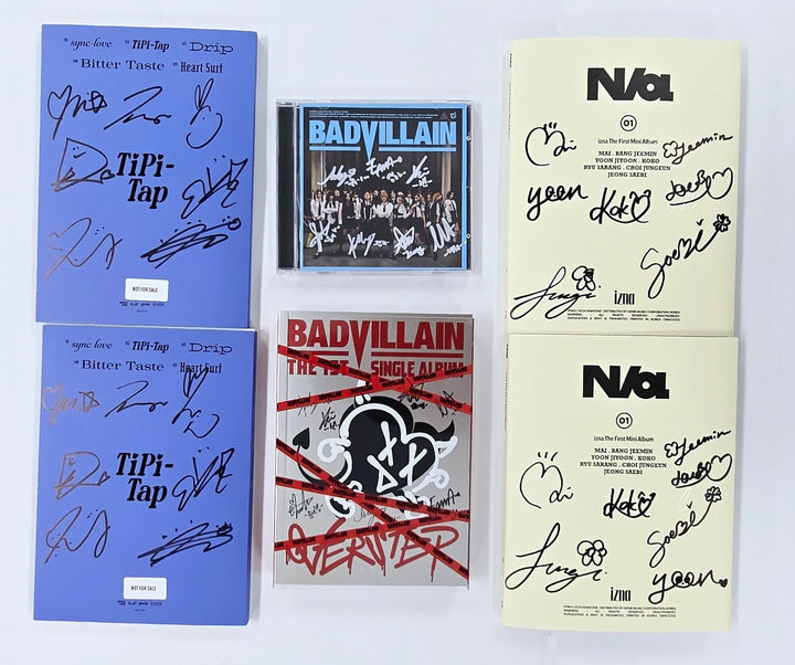 BADVILLAIN "OVERSTEP", Kep1er "TIPI-TAP", IZNA "N/a" - Hand Autographed(Signed) Album [24.11.28]