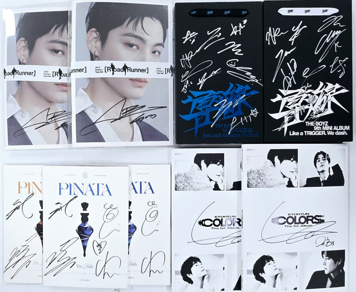 THE BOYZ "導火線", JAY B "Road Runner", A.C.E "PINATA", KYUHYUN "COLORS" - Hand Autographed(Signed) Album [24.11.28]