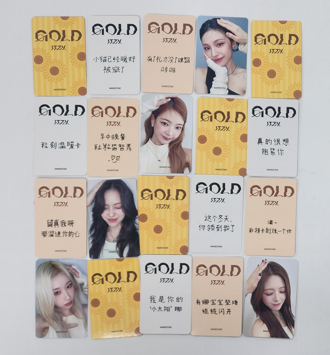 ITZY "Gold" - Makestar Fansign Event Photocard Round 8 [24.12.6]