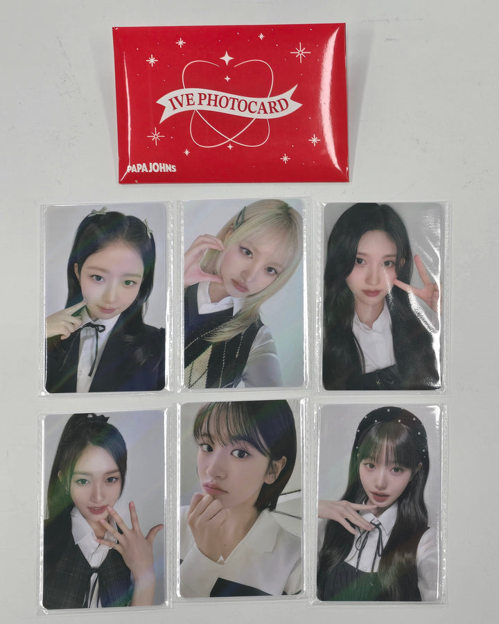 IVE - "IVE X Papa John's Pizza" Event PVC Hologram Photocards Set (6EA) [24.12.9]