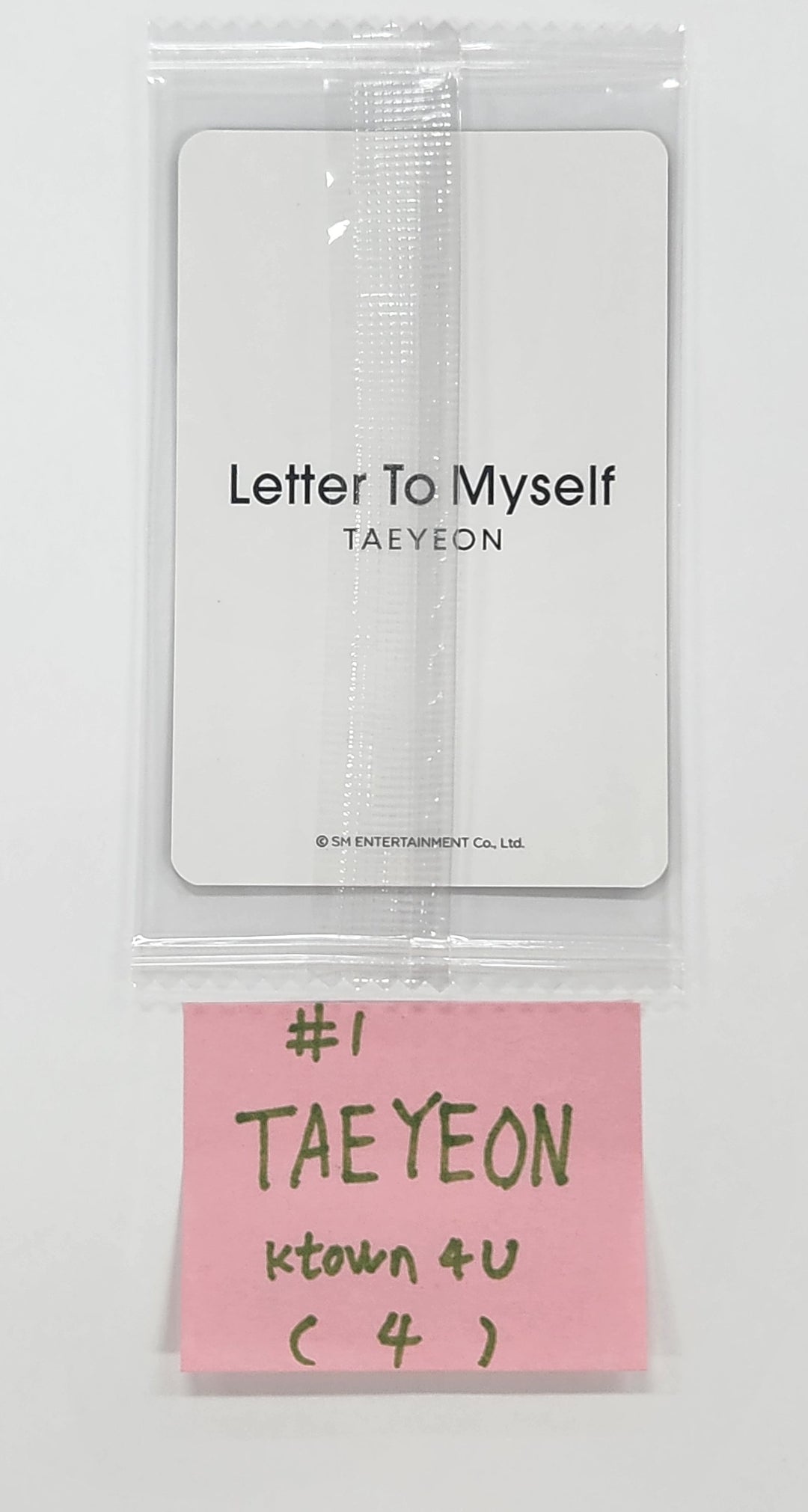 TAEYEON "Letter To Myself" - Ktown4U Fansign Event Photocard [Letter Ver.] [24.12.11]