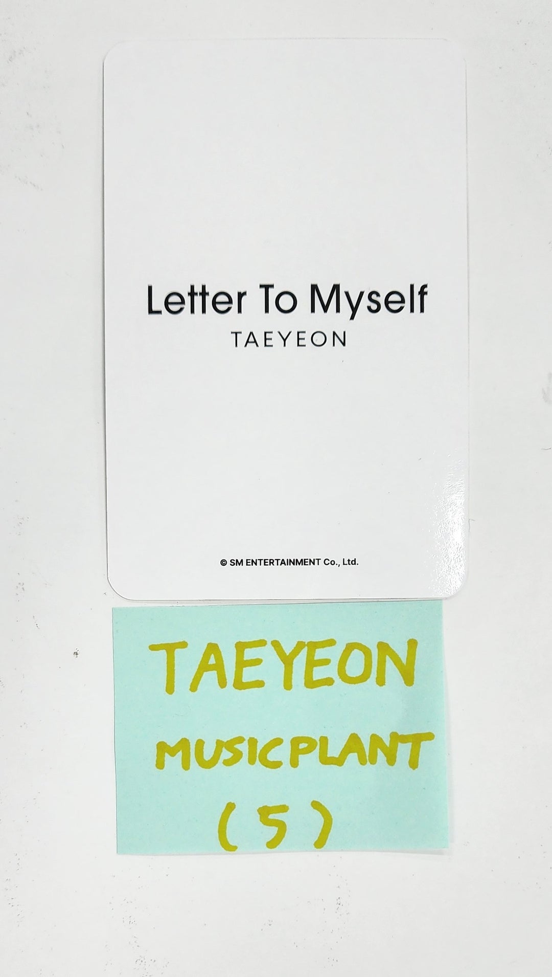 TAEYEON "Letter To Myself" - Music Plant Fansign Event Photocard [To Ver.] [24.12.12]