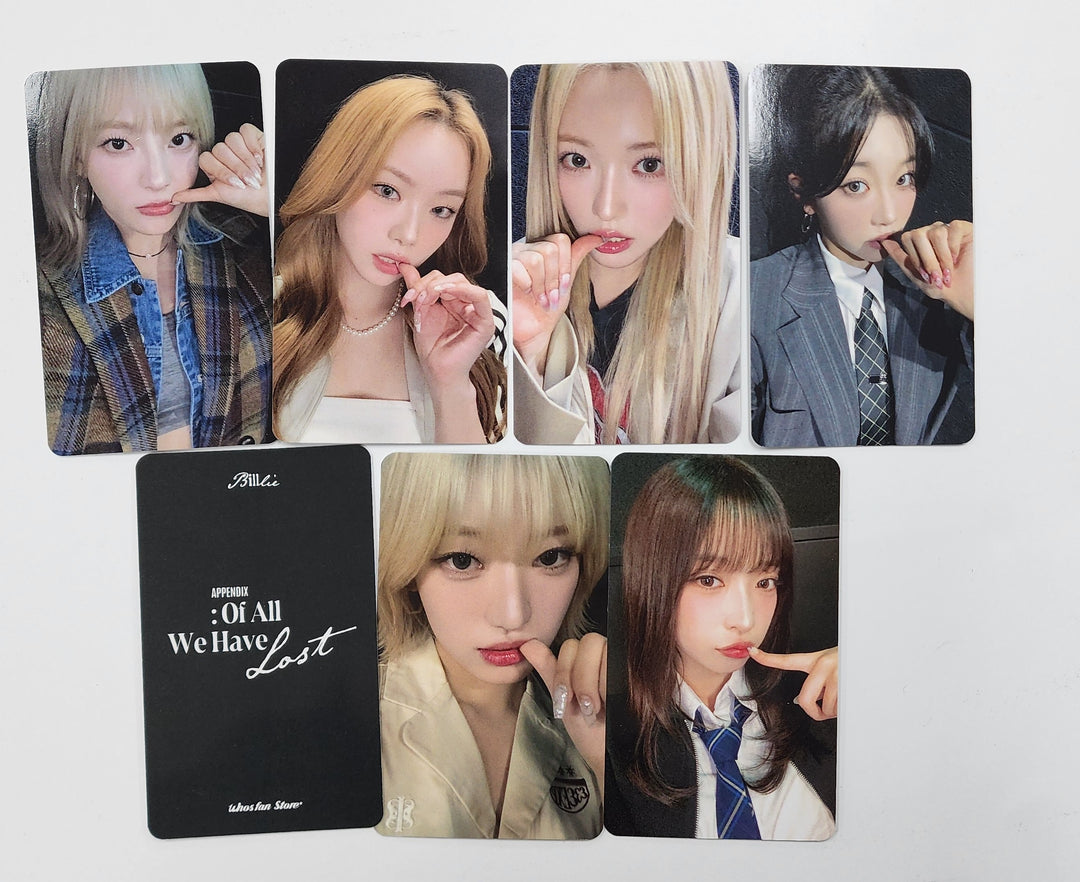 Billlie "Of All Have Lost" - Who's Fan Cafe Lucky Draw Event Photocard [24.12.16]