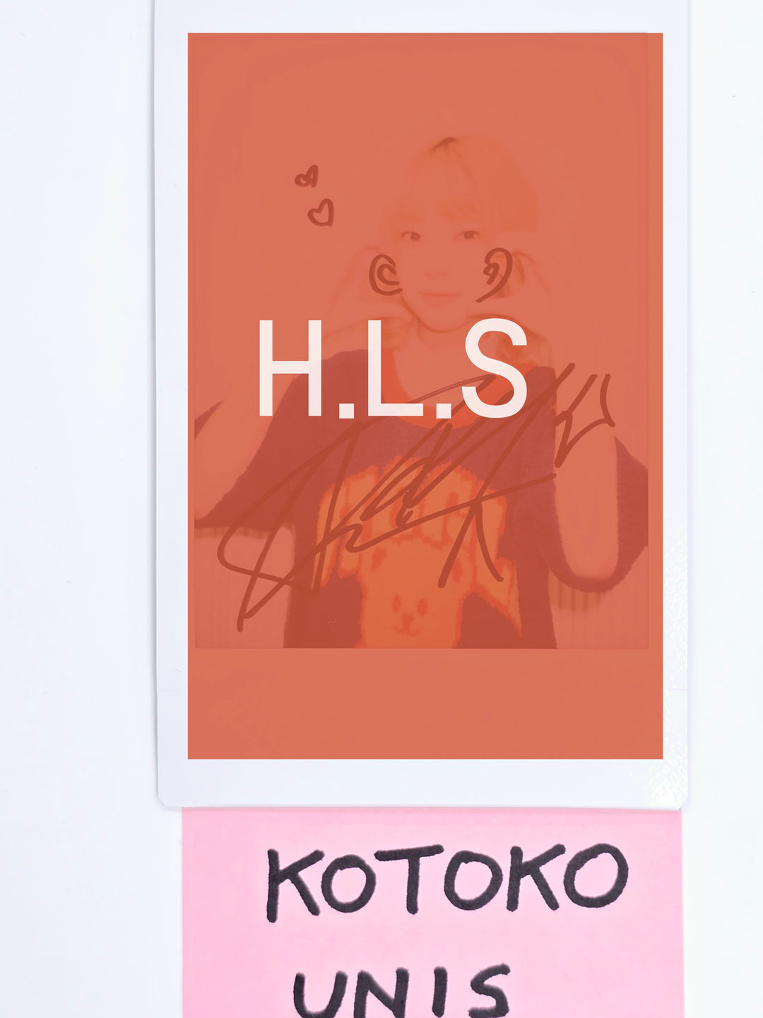 KOTOKO (Of UNIS) 'CURIOUS' - Hand Autographed(Signed) Polaroid [24.12.16]