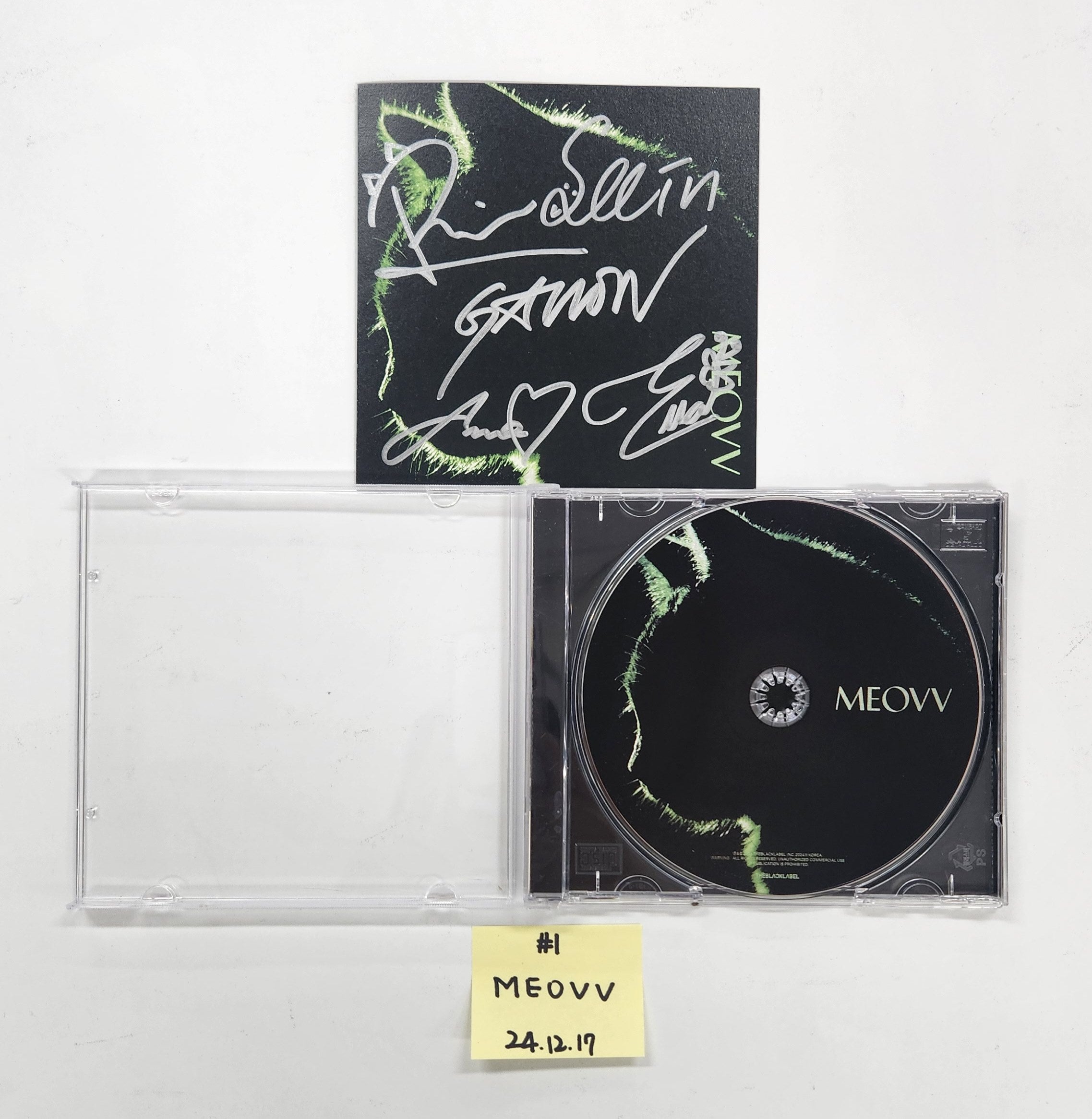 【直筆サイン】MEOVV TOXIC シングルCD 全員サイン入り 直筆サイン】MEOVV TOXIC シングルCD 全員サイン入り