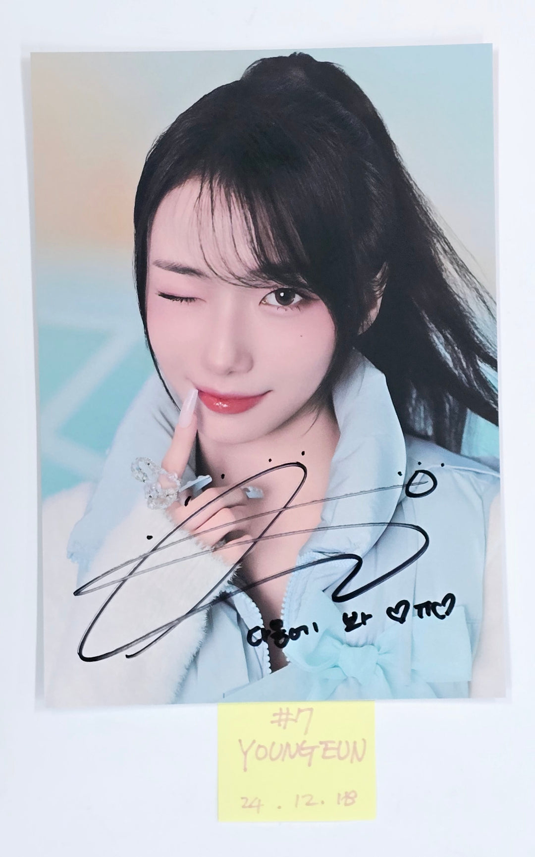 Kep1er "TIPI-TAP" - Hand Autographed(Signed) Winner Paper [24.12.18]