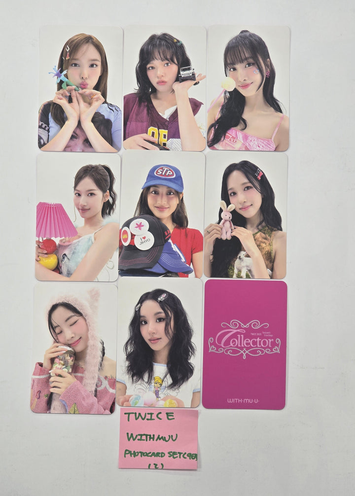 TWICE "Collector" 2025 Season's Greetings - Withmuu Pre-Order Benefit Photocards Set (9EA) [24.12.19]