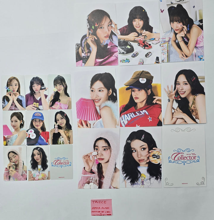 TWICE "Collector" 2025 Season's Greetings - Apple Music Pre-Order Benefit Photocards Set (9EA) + Mini Postcard Set (9EA) [24.12.19]