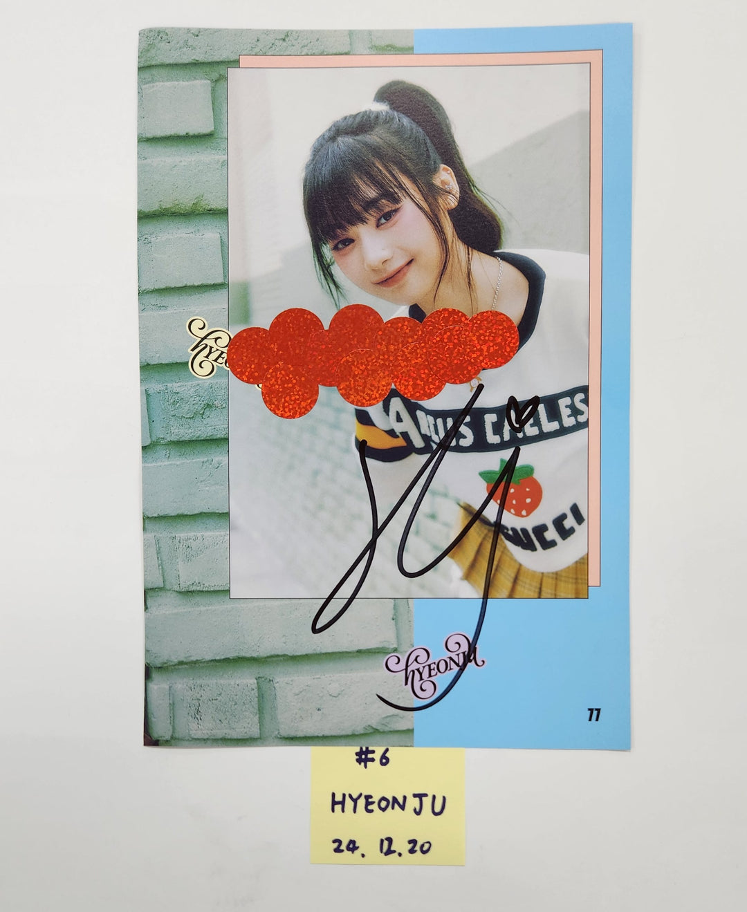 UNIS 'CURIOUS' - A Cut Page From Fansign Event Album (1) [24.12.20]