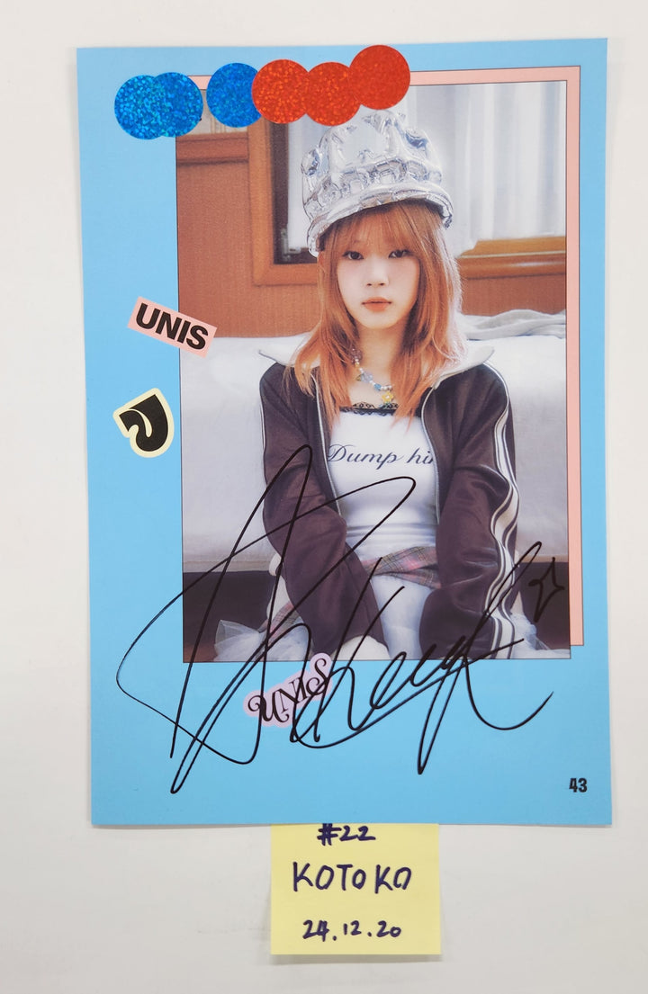 UNIS 'CURIOUS' - A Cut Page From Fansign Event Album (1) [24.12.20]