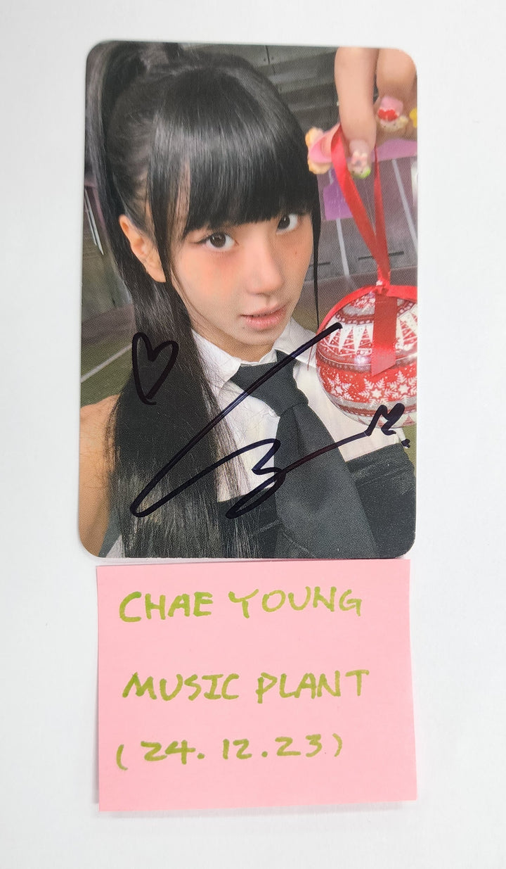 Chaeyoung (Of TWICE) "STRATEGY" - Hand Autographed(Signed) Photocard [24.12.23]