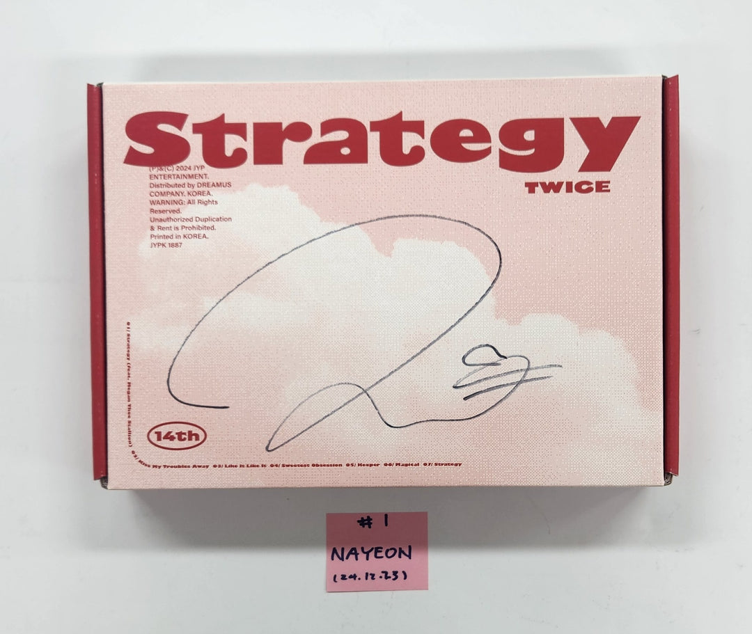 TWICE "STRATEGY" - Hand Autographed(Signed) Album [24.12.23]