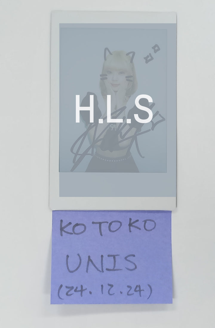 KOTOKO (Of UNIS) 'CURIOUS' - Hand Autographed(Signed) Polaroid [24.12.24]