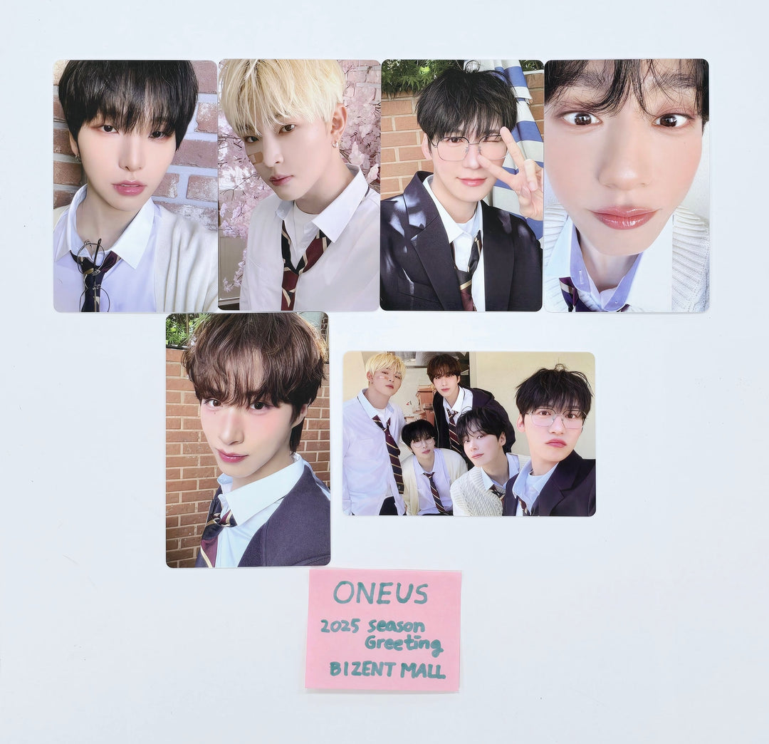 ONEUS "oneus TO moon" 2025 SEASON'S GREETINGS -  Bizent Mall Pre-Order Benefit Photocards Set (7EA) [24.12.27]