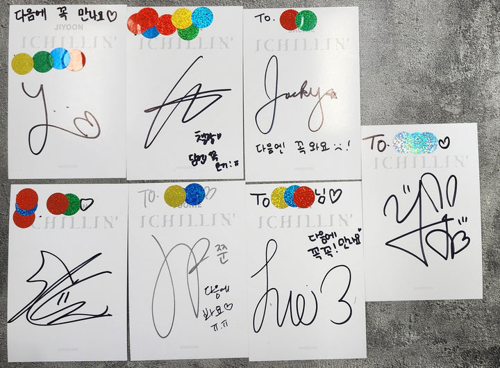 ICHILLIN "AFTER-TOUR PARTY" - Hand Autographed(Signed) Postcards Set (7EA) [24.12.27]