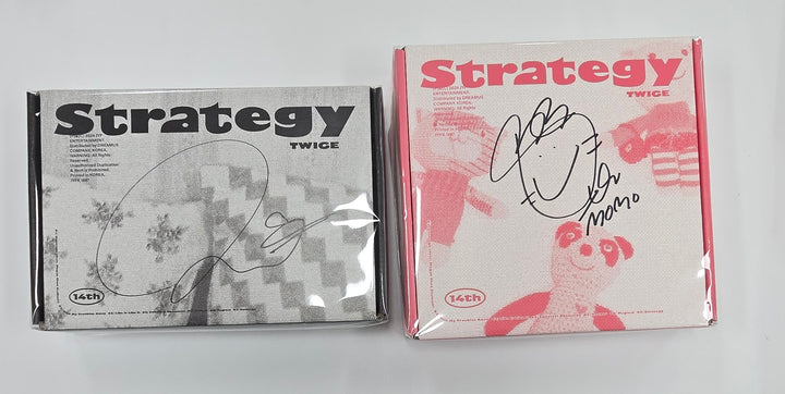 TWICE "STRATEGY" - Hand Autographed(Signed) Album [24.12.30]