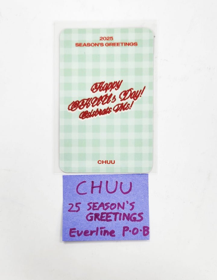 Chuu 2025 Season's Greetings - Everline Pre-Order Benefit Photocard [24.12.31]