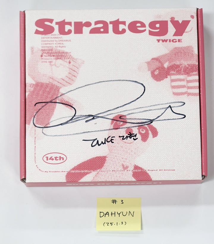 TWICE "STRATEGY" - Hand Autographed(Signed) Album [25.1.3]