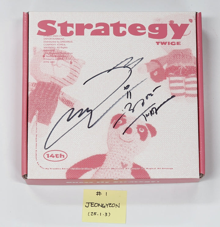 TWICE "STRATEGY" - Hand Autographed(Signed) Album [25.1.3]