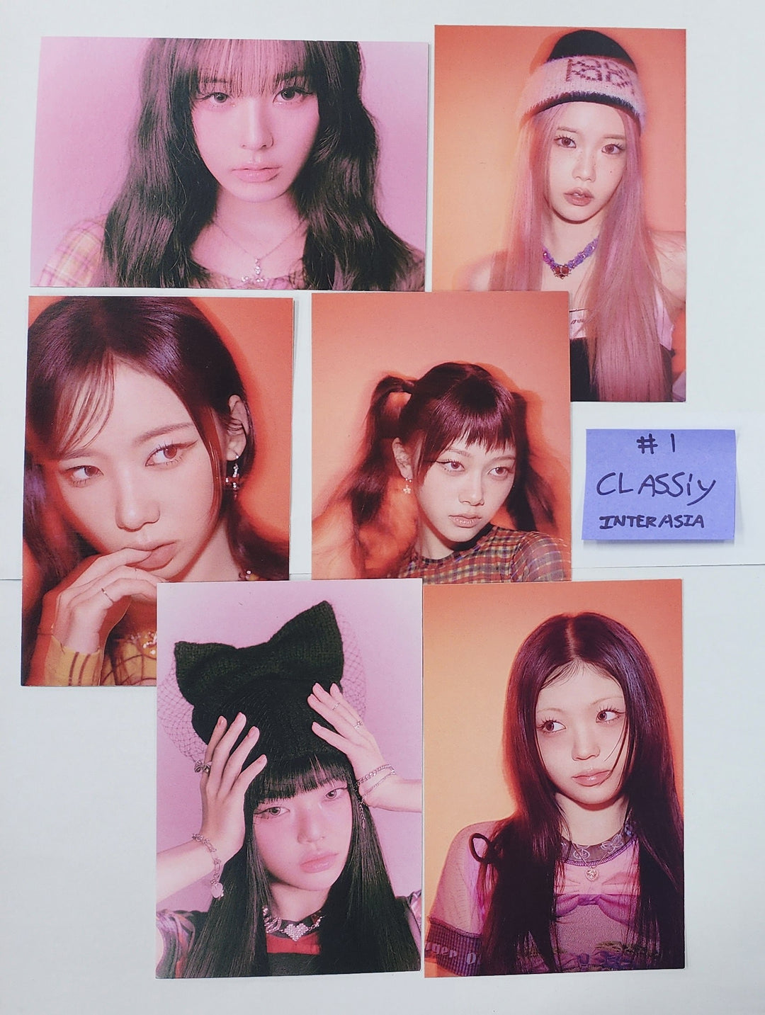 CLASS:y "CLASS:y" - Hand Autographed(Signed) Postcards Set (6EA) [25.1.6]