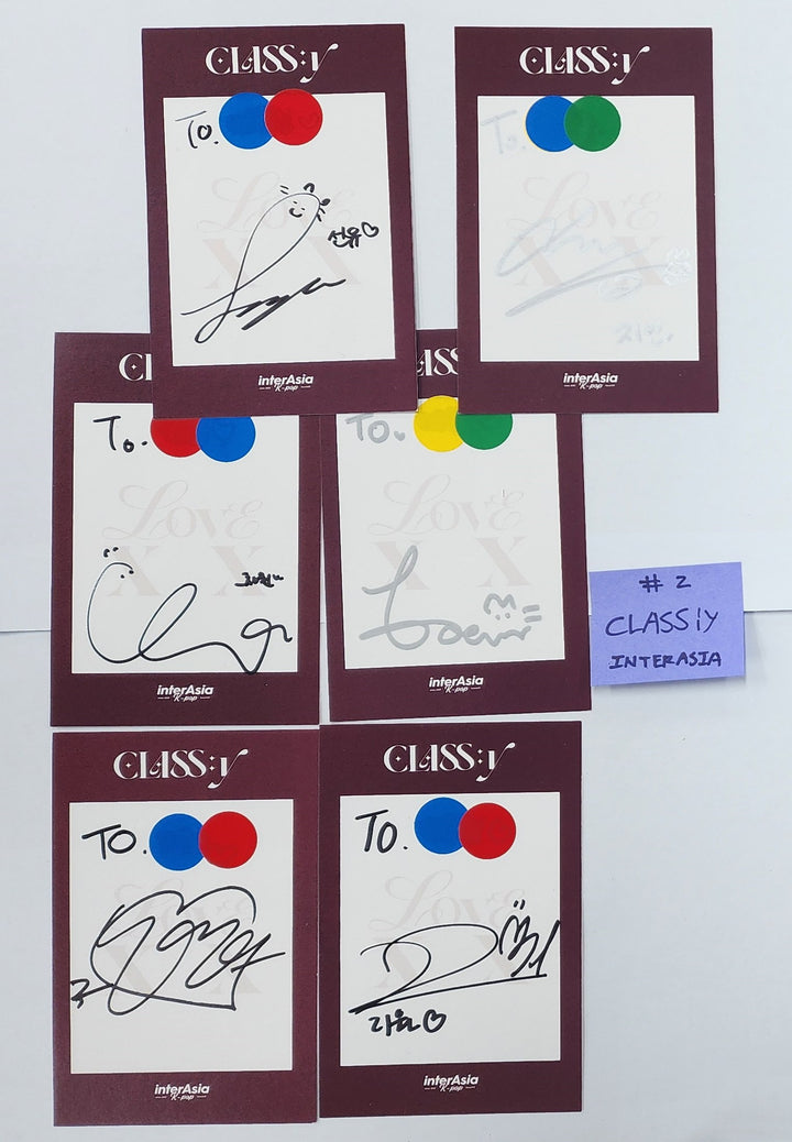 CLASS:y "CLASS:y" - Hand Autographed(Signed) Postcards Set (6EA) [25.1.6]