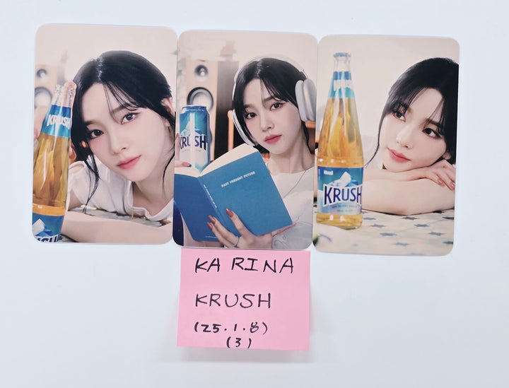 Karina (Of Aespa) - Krush Event Photocards Set (3EA) [25.1.8]