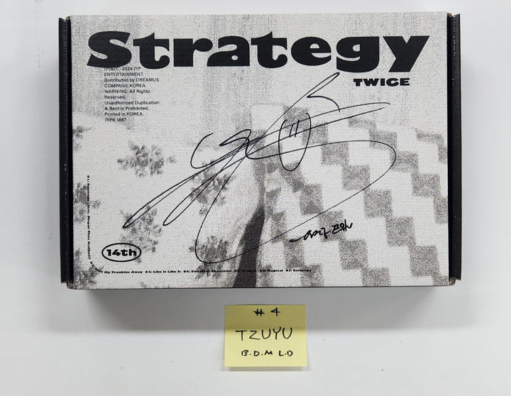 TWICE "STRATEGY" - Hand Autographed(Signed) Album [25.1.8]