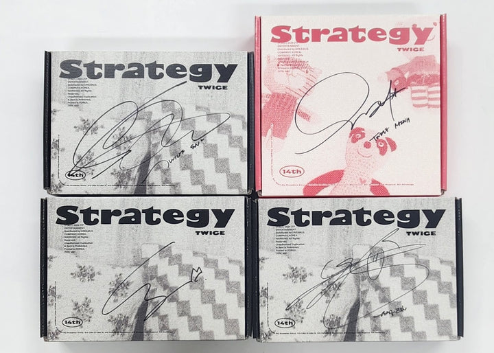 TWICE "STRATEGY" - Hand Autographed(Signed) Album [25.1.8]