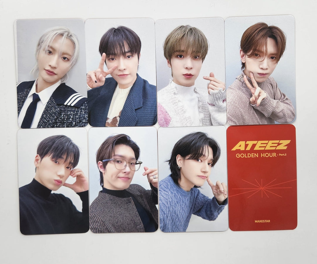 Ateez "GOLDEN HOUR : Part.2" - Makestar Fansign Event Photocard Round 3 [Poca Ver.] [25.1.8]