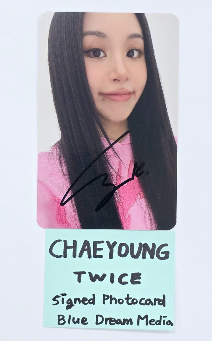 Chaeyoung (Of TWICE) "STRATEGY" - Hand Autographed(Signed) Photocard [25.1.9]