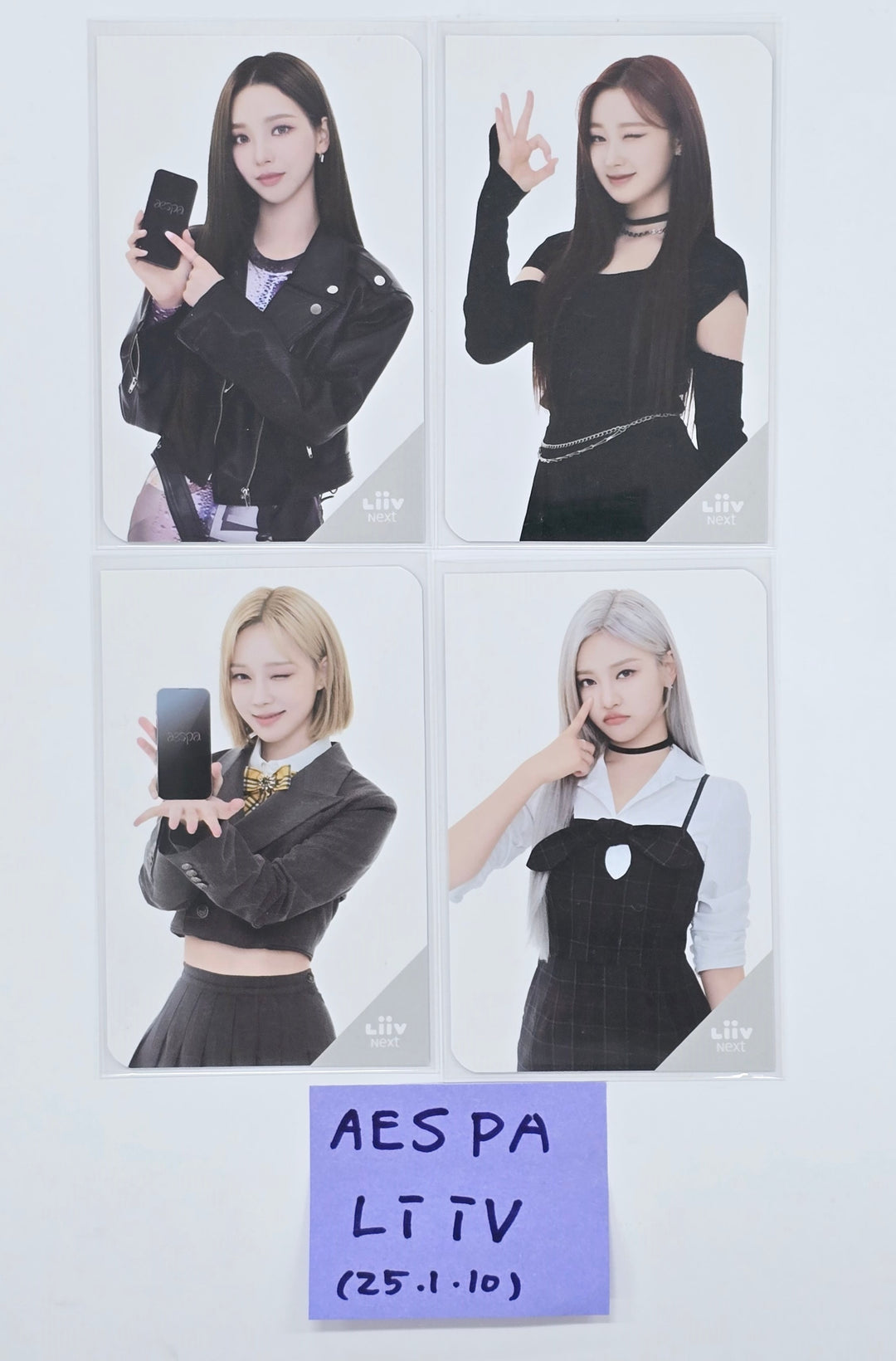 Aespa X Liiv Next KB Bank - KB Bank Event Photocards Set (4EA) [25.1.10]