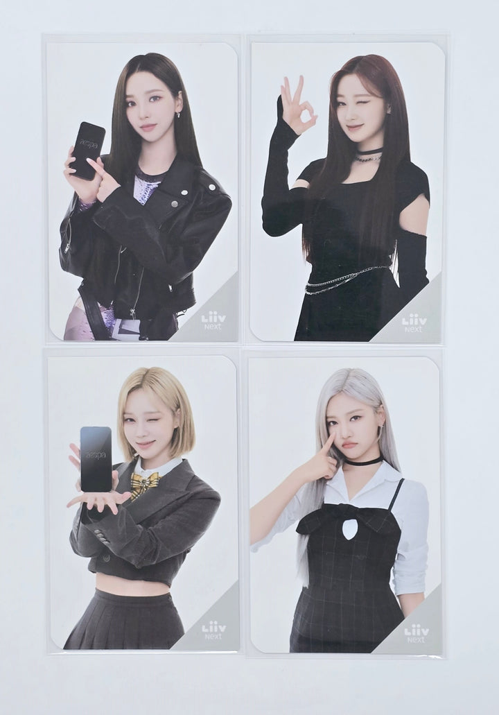 Aespa X Liiv Next KB Bank - KB Bank Event Photocards Set (4EA) [25.1.10]