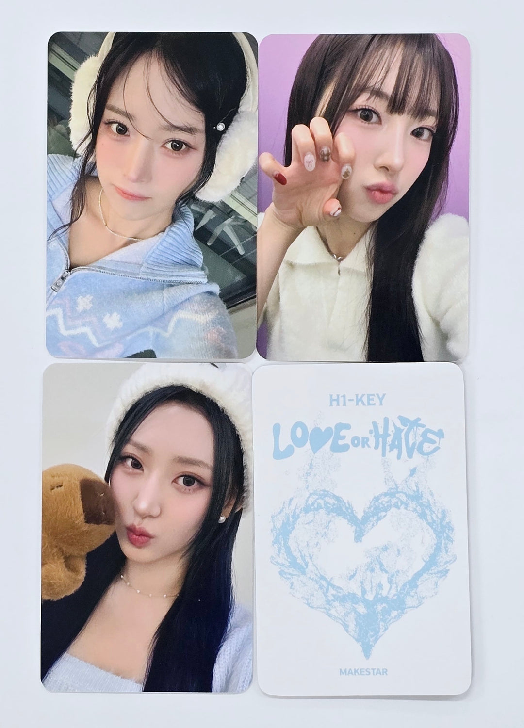 H1-KEY "LOVE or HATE" - Makestar Fansign Event Winner Photocard [25.1.10]