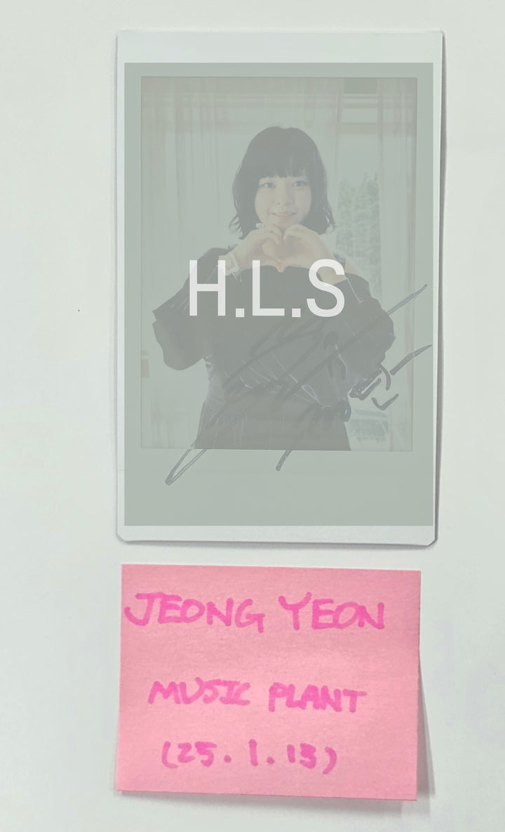 Jeongyeon (Of TWICE) "STRATEGY" - Hand Autographed(Signed) Polaroid [25.1.13]