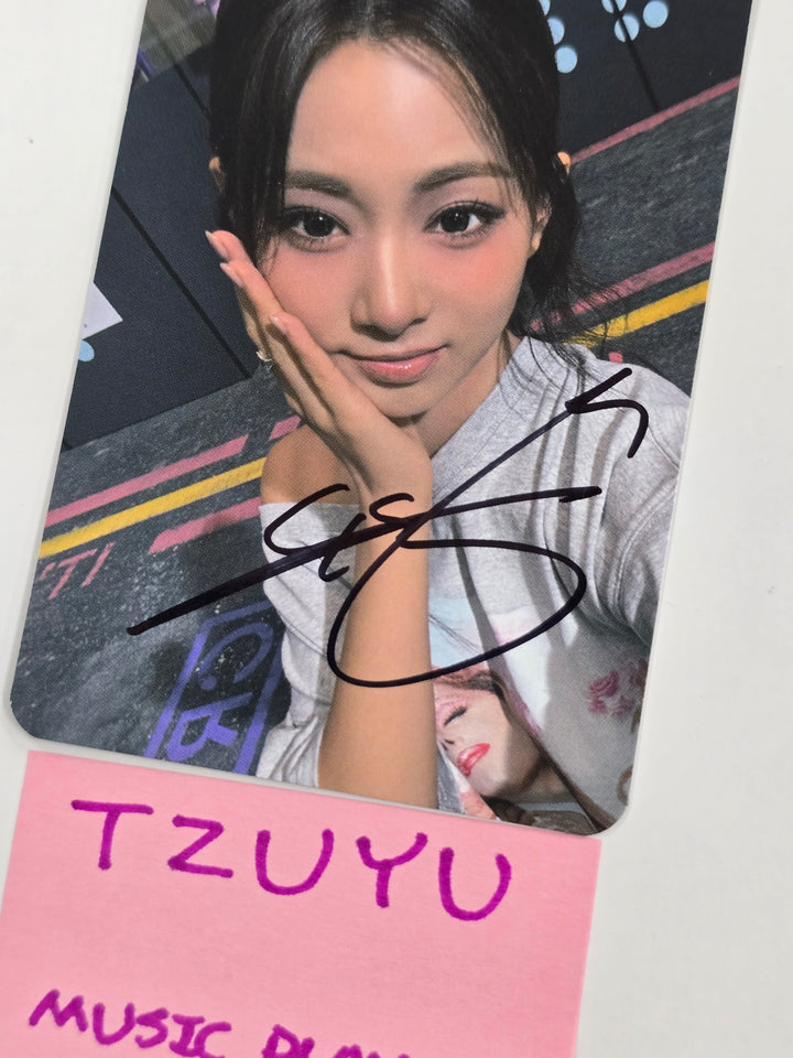 Tzuyu (Of TWICE) "STRATEGY" - Hand Autographed(Signed) Photocard [25.1.13]