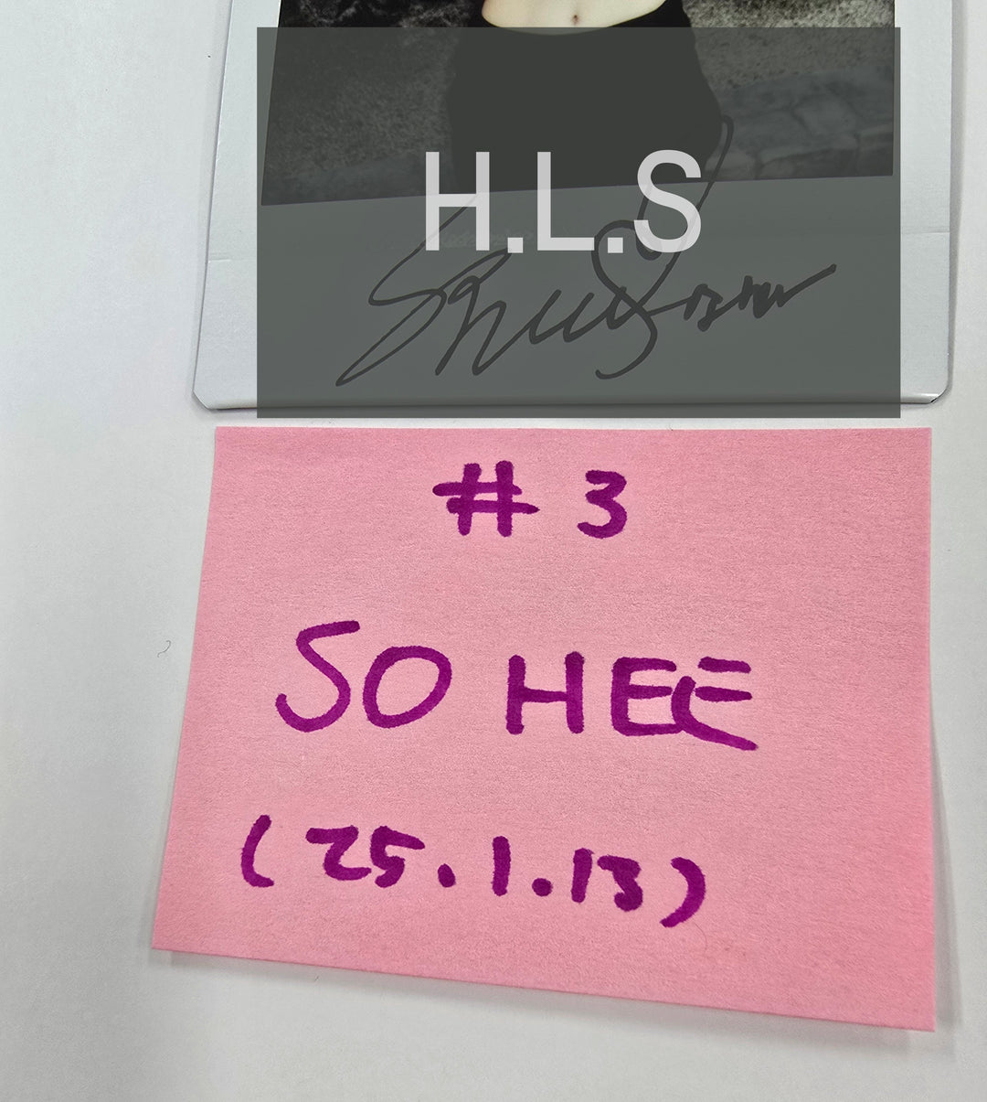 SOHEE (Of Alice) - Hand Autographed(Signed) Polaroid [25.1.13]